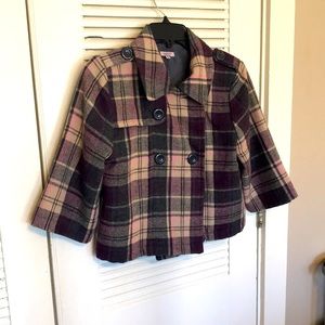 Sashimi brand plaid cropped jacket